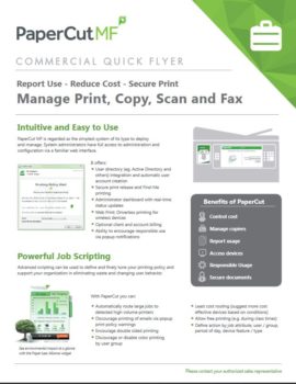 Papercut, Mf, Commercial, Specialty Business Solutions